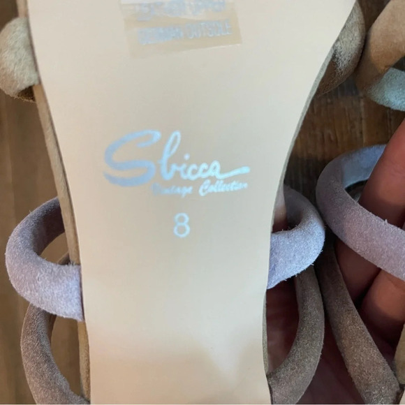 Nude Pastel Suede Strappy Casual Chic Comfy 2” Block Heel Open Toe Sandal Sz 8 - Picture 10 of 11